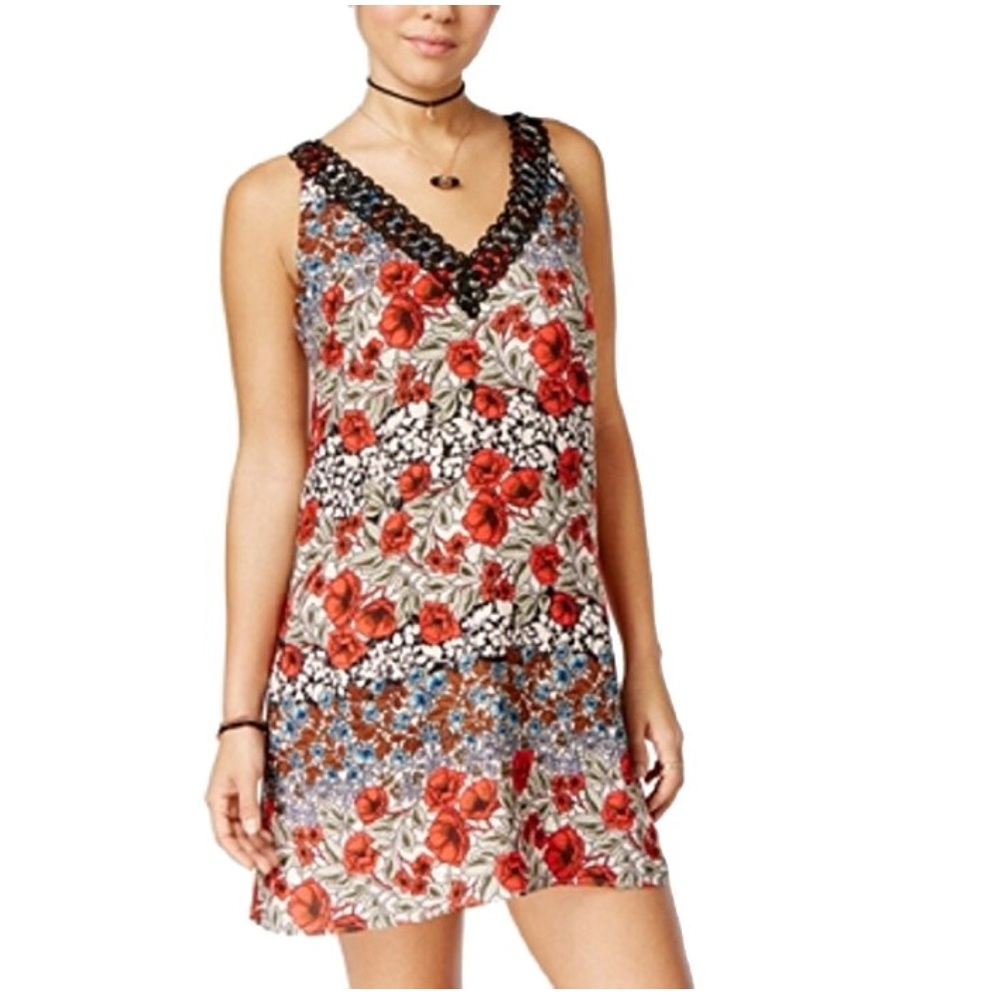 B Darlin Crochet Trim Shift Dress 1/2